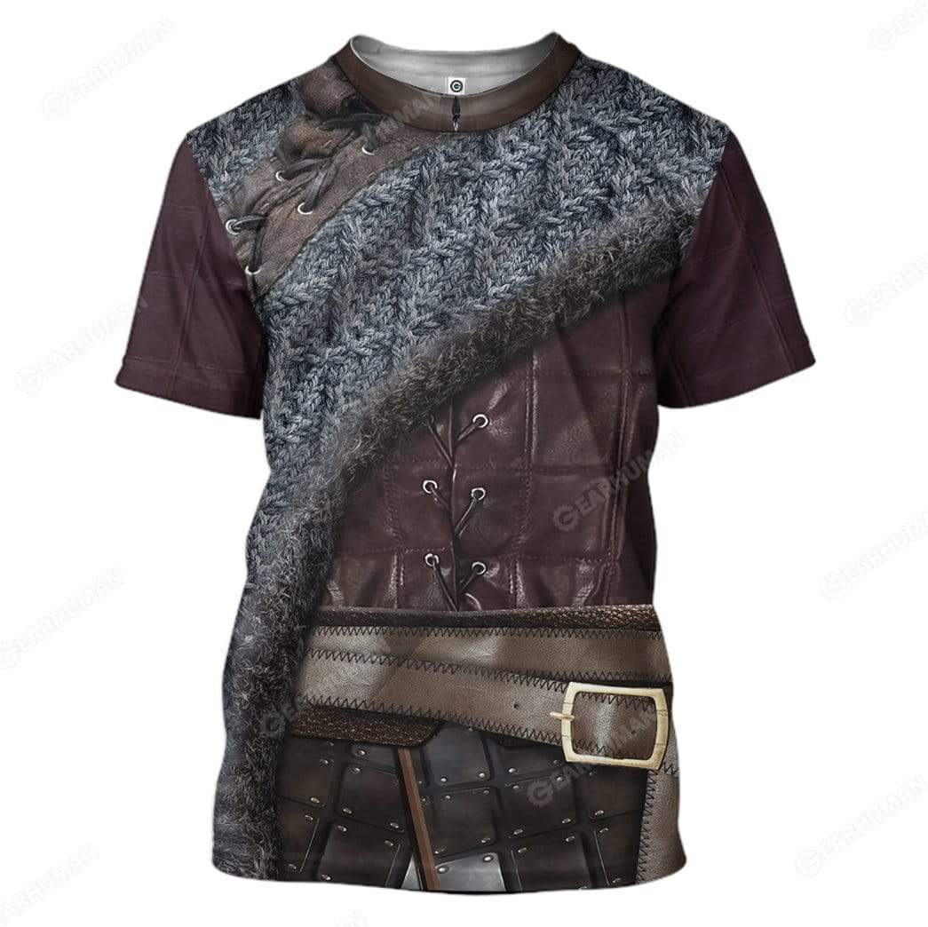 Gearhumans Custom Arya Stark Apparel HD-AT14101902 3D Apparel T-Shirt S 