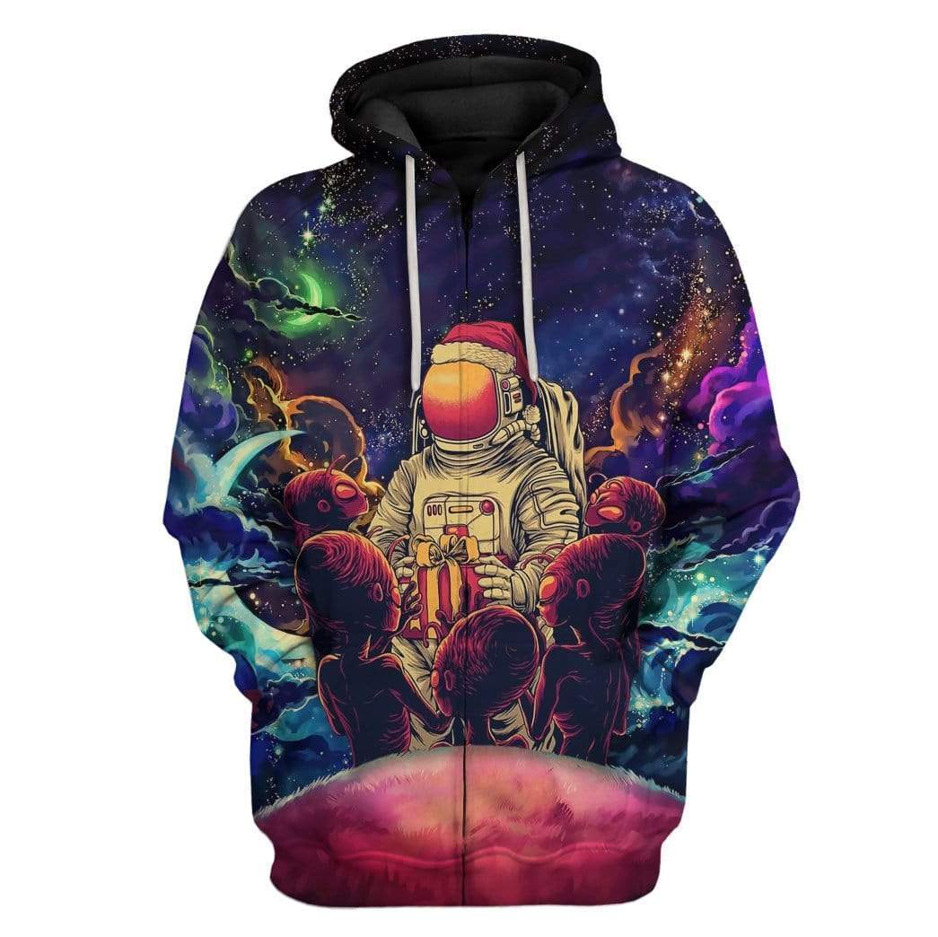 Gearhumans Custom Astronaut Apparel HD-DT2091901 3D Apparel Zip Hoodie S 