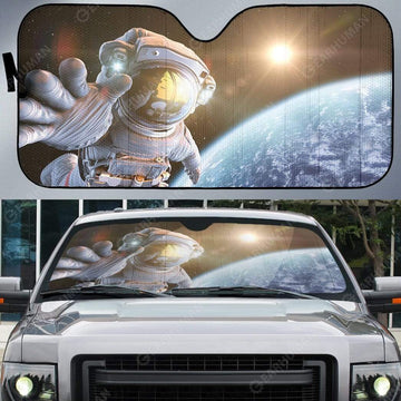 Gearhumans Custom Car Auto Sunshade Astronaut