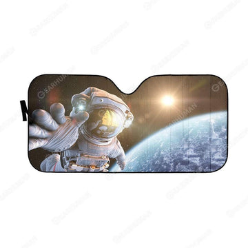 Gearhumans Custom Car Auto Sunshade Astronaut HD-AT0391919-SS 3D Apparel M 