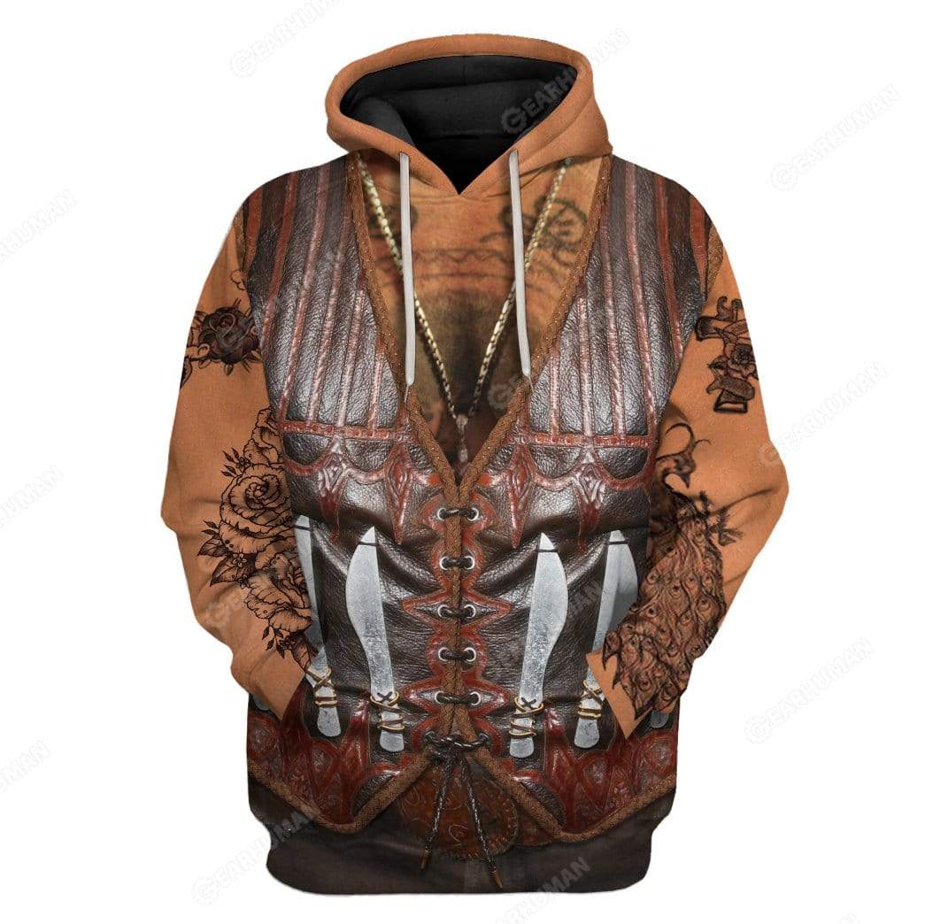 Gearhumans Custom Danny Trejo Apparel HD-TT1191918 3D Apparel Hoodie S 