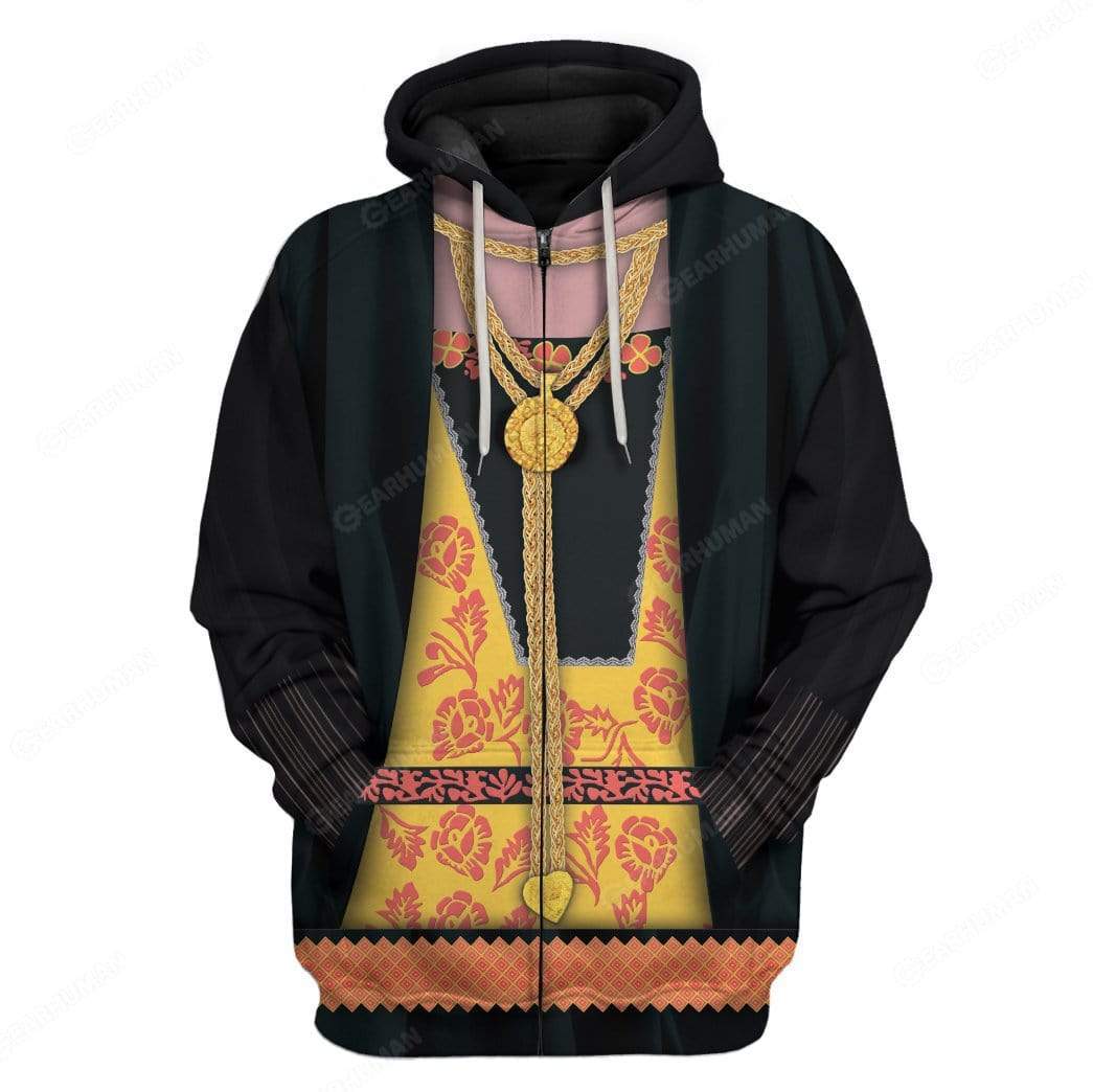 Gearhumans Custom Frida Kahlo Apparel HD-TA16101902 3D Apparel Zip Hoodie S 