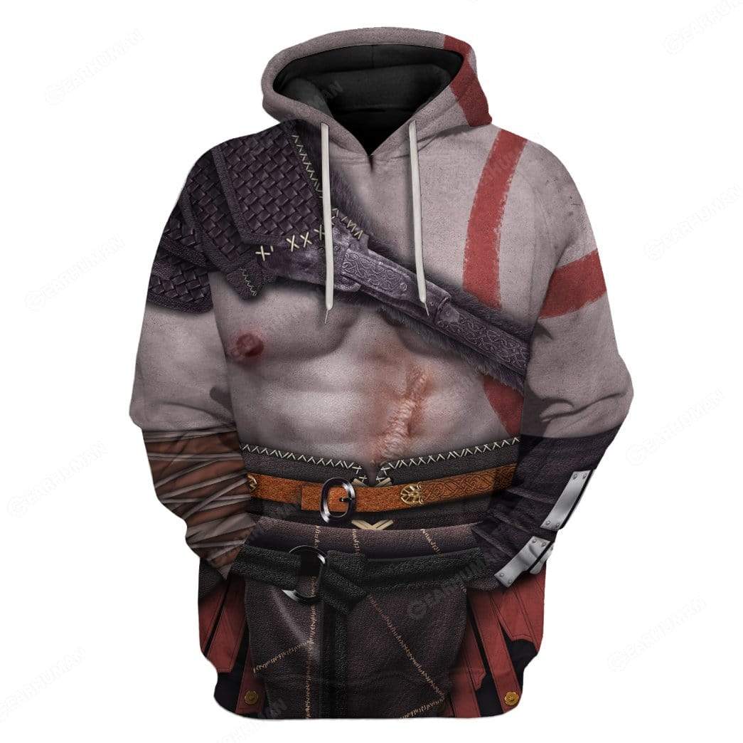 Gearhumans Custom Kratos Apparel HD-DT16101903 3D Apparel Hoodie S 