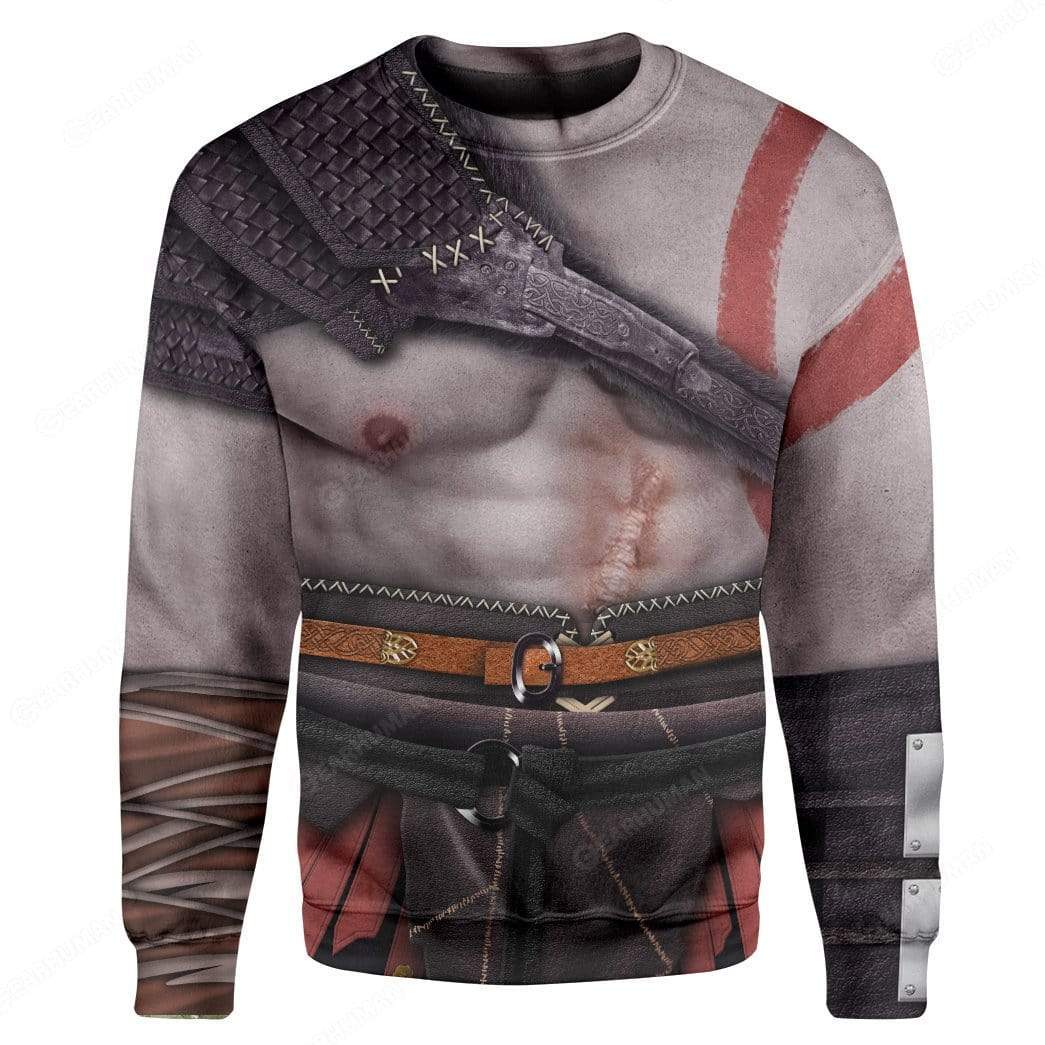 Gearhumans Custom Kratos Apparel HD-DT16101903 3D Apparel Long Sleeve S 