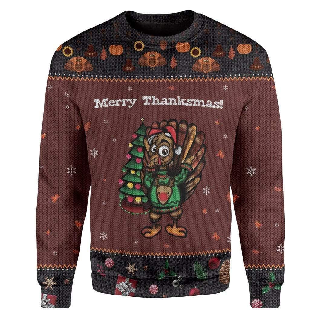 Gearhumans Custom Ugly Turkey Apparel HD-DT18101907 3D Apparel Long Sleeve S 