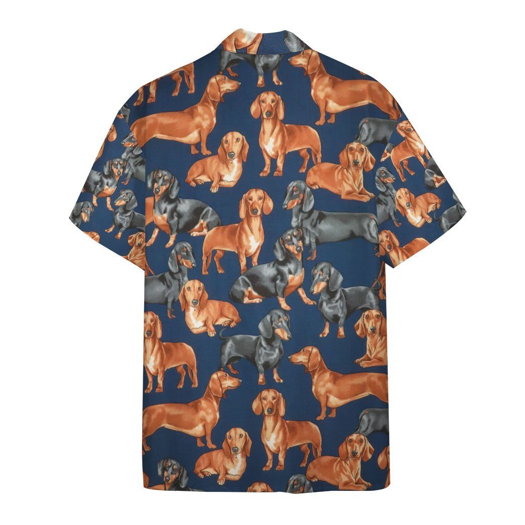 Gearhumans Dachshunds Dogs 3D Custom Hawaii Shirt GO10052113 Hawai Shirt 