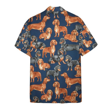 Gearhumans Dachshunds Dogs 3D Custom Hawaii Shirt