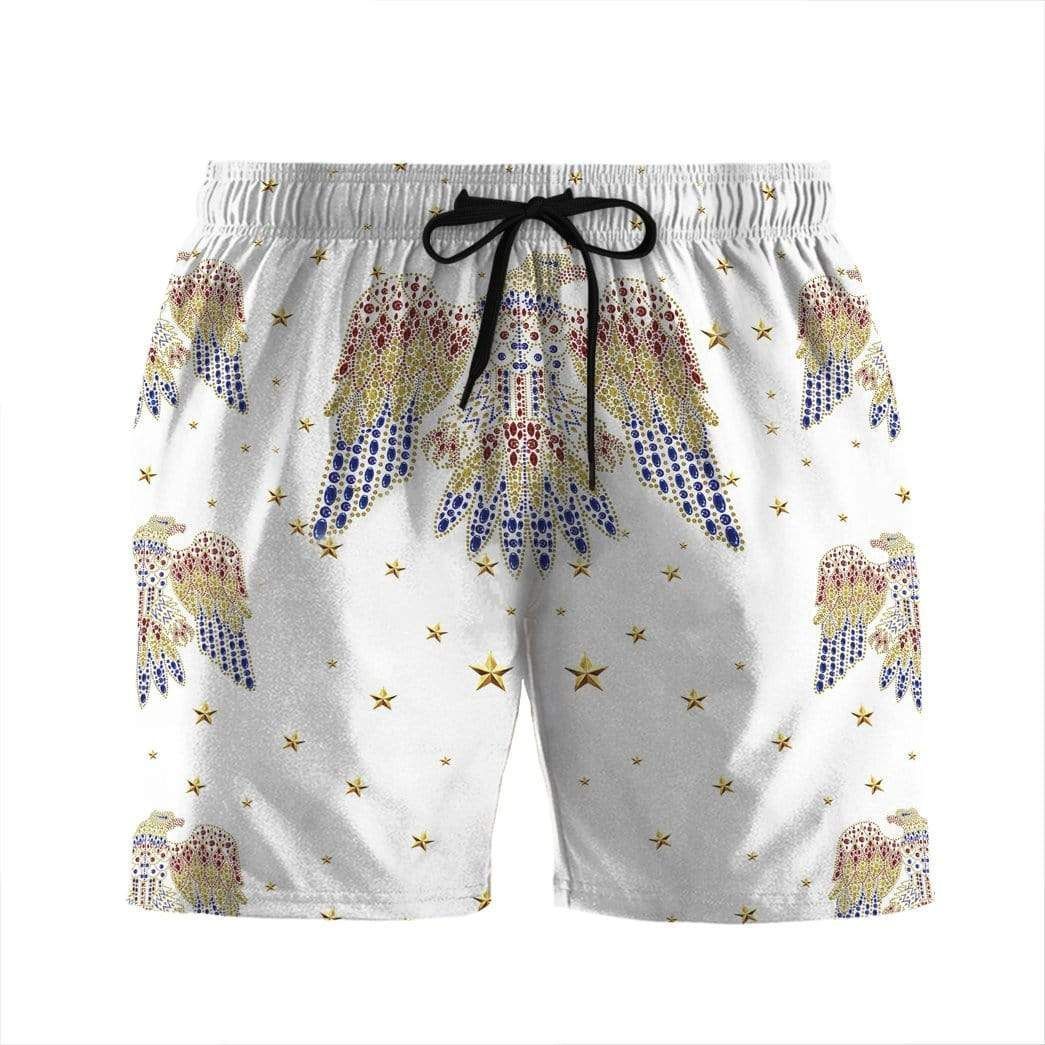 Gearhumans Elvis Presley Suit Custom Tshirt - Hoodies Apparel H11063 3D Apparel Beach Shorts S 
