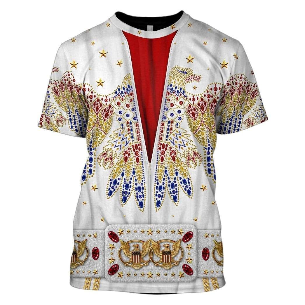 Gearhumans Elvis Presley Suit Custom Tshirt - Hoodies Apparel H11063 3D Apparel T-Shirt S 