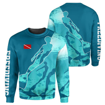 Gearhumans Free Diving - 3D All Over Printed Shirt