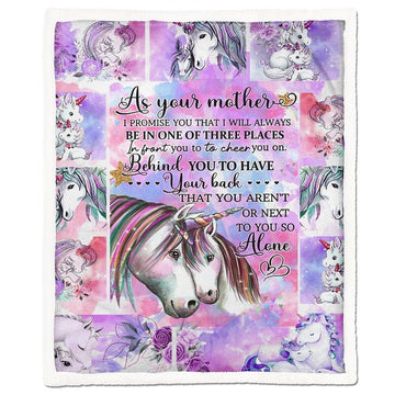 Gearhumans 3D Baby Unicorn As Your Mother blanket