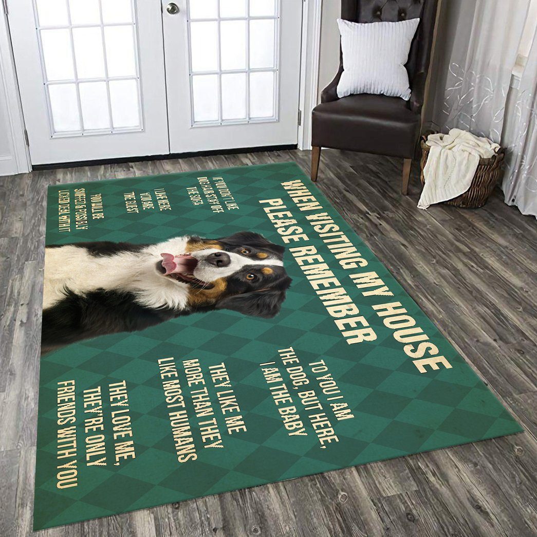 Gearhumans Gearhuman 3D Bernese Mountain Dog Carpet GV26032 Square Carpet