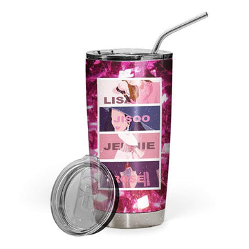 Gearhumans 3D BlackPink Members Custom Name Glitter Tumbler