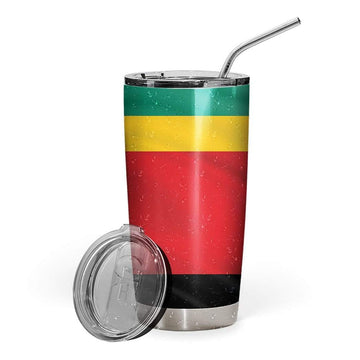Gearhumans 3D Bob Marley Costume Design Vacuum Insulated Tumbler