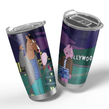 Gearhumans 3D BoJack Horseman Custom Design Vacuum Insulated Tumbler