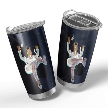 Gearhumans 3D BoJack Horseman Custom Design Vacuum Insulated Tumbler