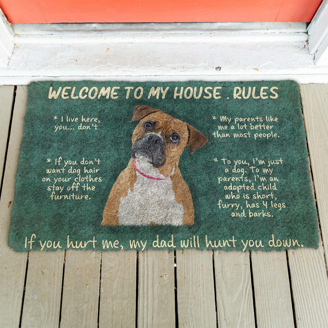 Welcome Mat, Boxer Dog