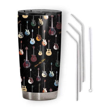 Gearhumans 3D Brian May Custom Design Vacuum Insulated Tumbler