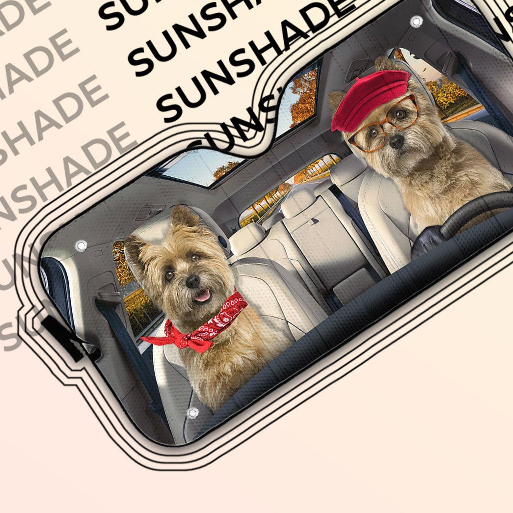 Gearhumans Gearhuman 3D Cairn Terrier Dog Auto Car Sunshade GV11036 Auto Sunshade