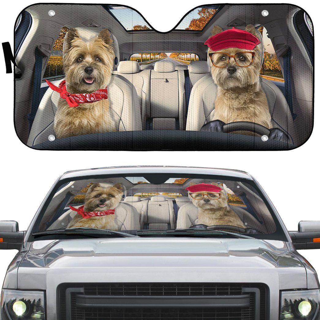 Gearhumans Gearhuman 3D Cairn Terrier Dog Auto Car Sunshade GV11036 Auto Sunshade