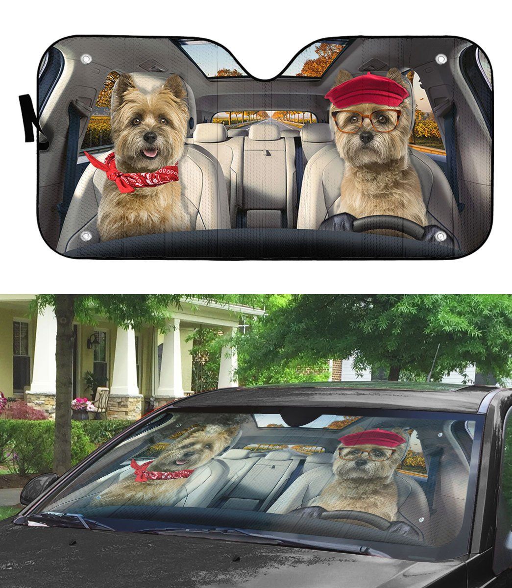 Gearhumans Gearhuman 3D Cairn Terrier Dog Auto Car Sunshade GV11036 Auto Sunshade