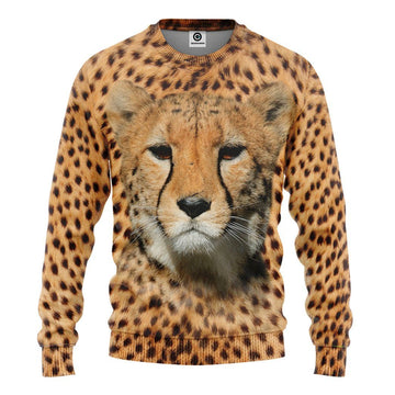 Gearhumans 3D Cheetah Front And Back Tshirt Hoodie Apparel