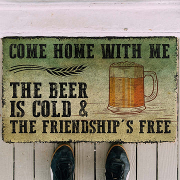 Gearhumans 3D Come Home With Beer Doormat