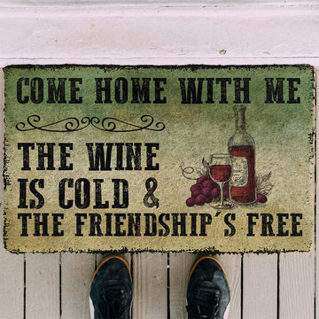 Gearhumans 3D Come Home With Wine Doormat