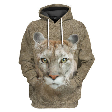 Gearhumans 3D Cougar Front And Back Tshirt Hoodie Apparel