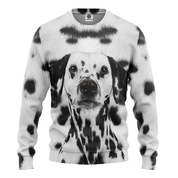 Gearhumans 3D Dalmatian Dog Front And Back Tshirt Hoodie Apparel