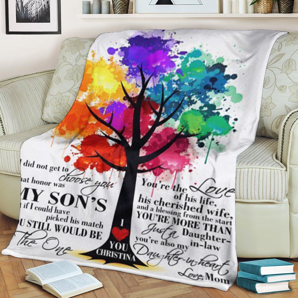 Gearhumans Gearhuman 3D Daughter in law I did not get to choose you that honor was my sons Blanket GH290303 Blanket