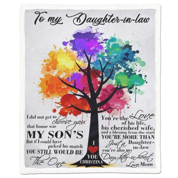Gearhumans Gearhuman 3D Daughter in law I did not get to choose you that honor was my sons Blanket GH290303 Blanket Blanket M(51''x59'')