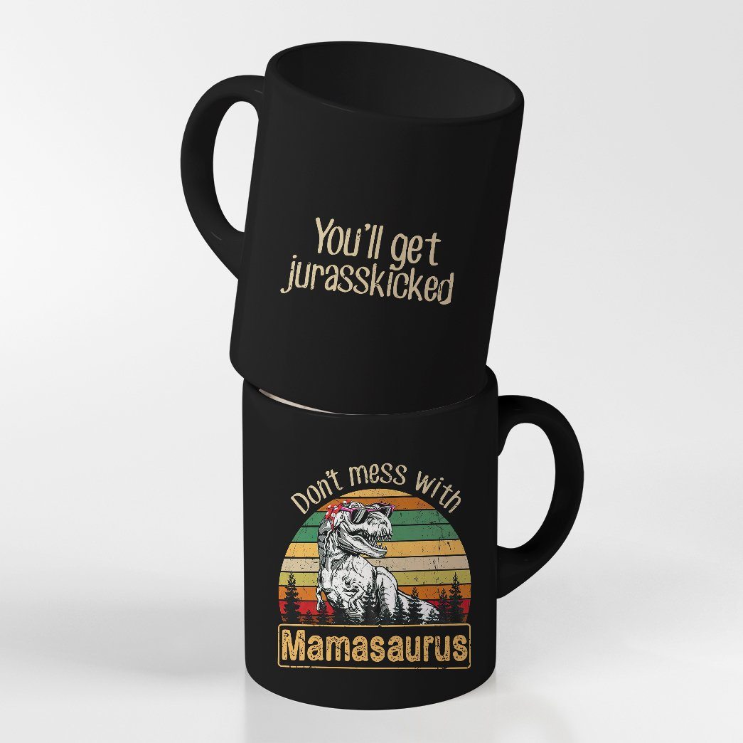 Gearhumans Gearhuman 3D Dont Mess With Mamasaurus Mug GV240313 Mug Mug Black