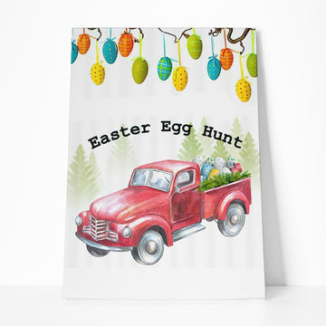 Gearhumans 3D Easter Egg Hunt Truck Custom Canvas