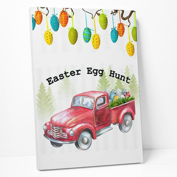 Gearhumans 3D Easter Egg Hunt Truck Custom Canvas