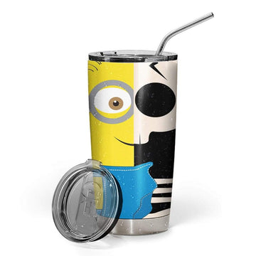 Gearhumans 3D Electric Minion Custom Design Vacuum Insulated Tumbler