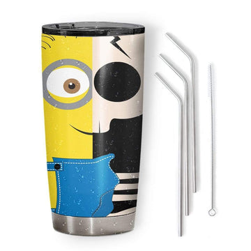 Gearhumans 3D Electric Minion Custom Design Vacuum Insulated Tumbler