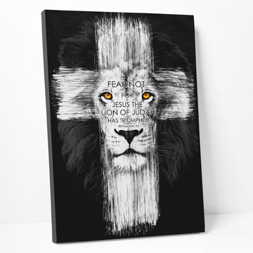 Gearhumans 3D Fear Not For Jesus The Lion Of Judah Custom Canvas