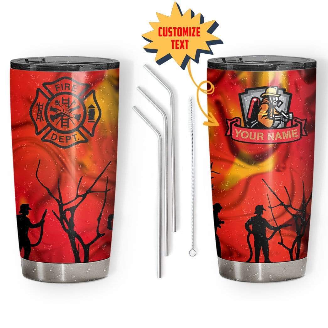 Gearhumans Gearhuman 3D Firefighter Design Vacuum Insulated Tumbler GZ11051 Tumbler