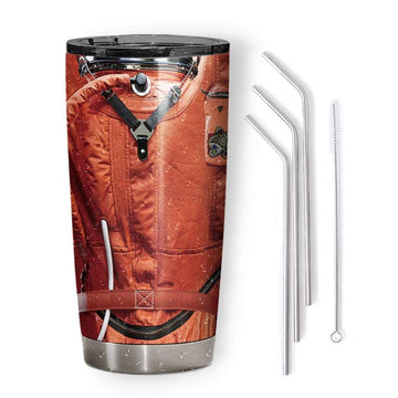 Gearhumans 3D Flightsuit Nasa Space Force Astronaut Custom Name Design Vacuum Insulated Tumbler