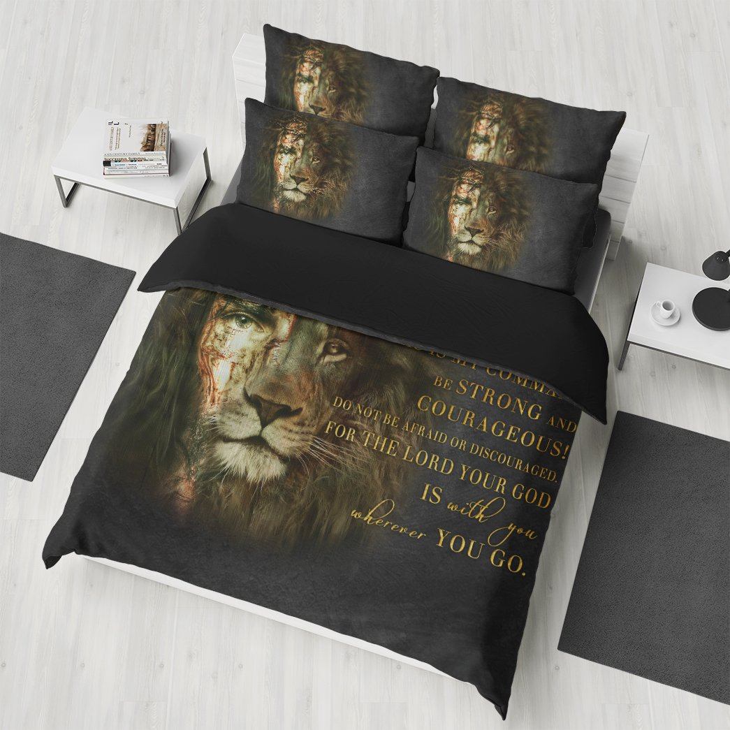 Gearhumans Gearhuman 3D God Is With You Wherever You Go Custom Bedding Set GW150312 Bedding Set