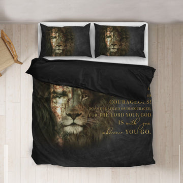 Gearhumans 3D God Is With You Wherever You Go Custom Bedding Set