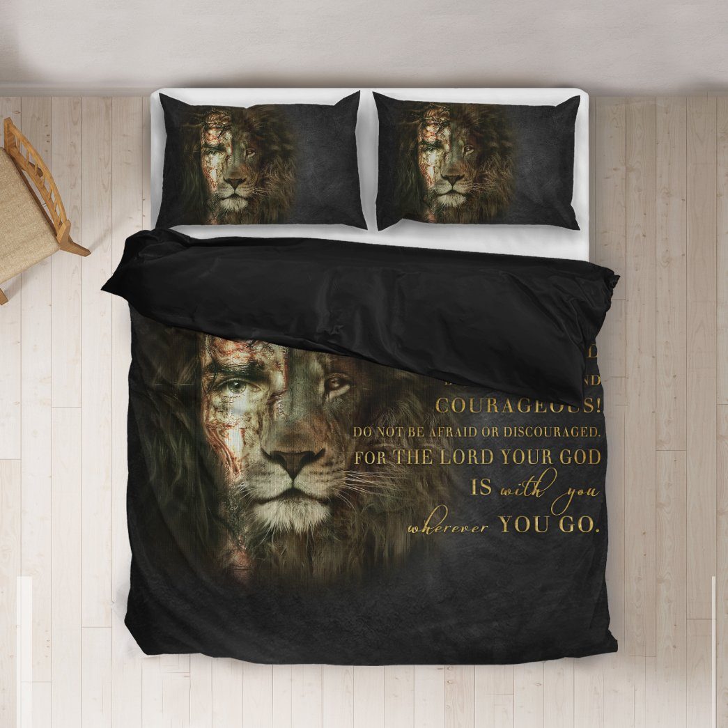 Gearhumans Gearhuman 3D God Is With You Wherever You Go Custom Bedding Set GW150312 Bedding Set