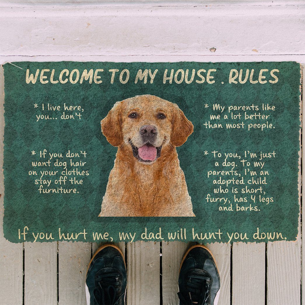 There Are No Bad Days When You Come Home To A Golden Retriever Doormat