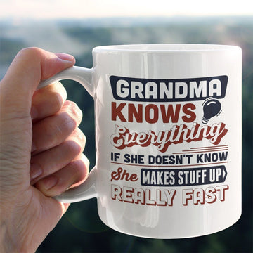 Gearhumans 3D Grandma Knows Everything Mug