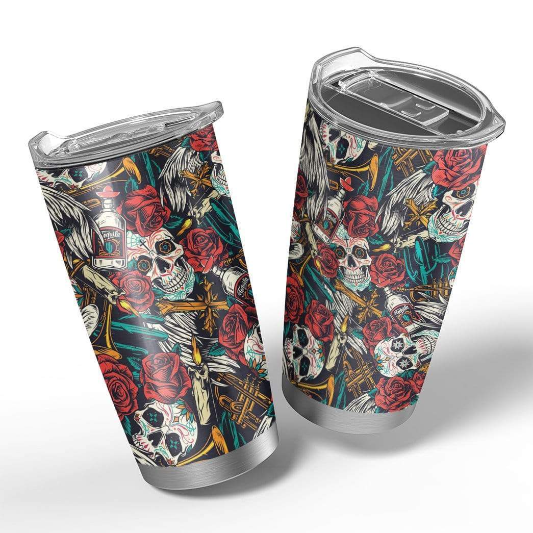 Gearhumans Gearhuman 3D Halloween Satanic Eyes Custom Design Vacuum Insulated Tumbler GN170823 Tumbler