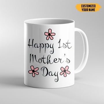 Gearhumans 3D Happy 1st Mothers Day Coffee Mug