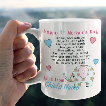 Gearhumans 3D Happy 1st Mothers Day Custom Name Mug