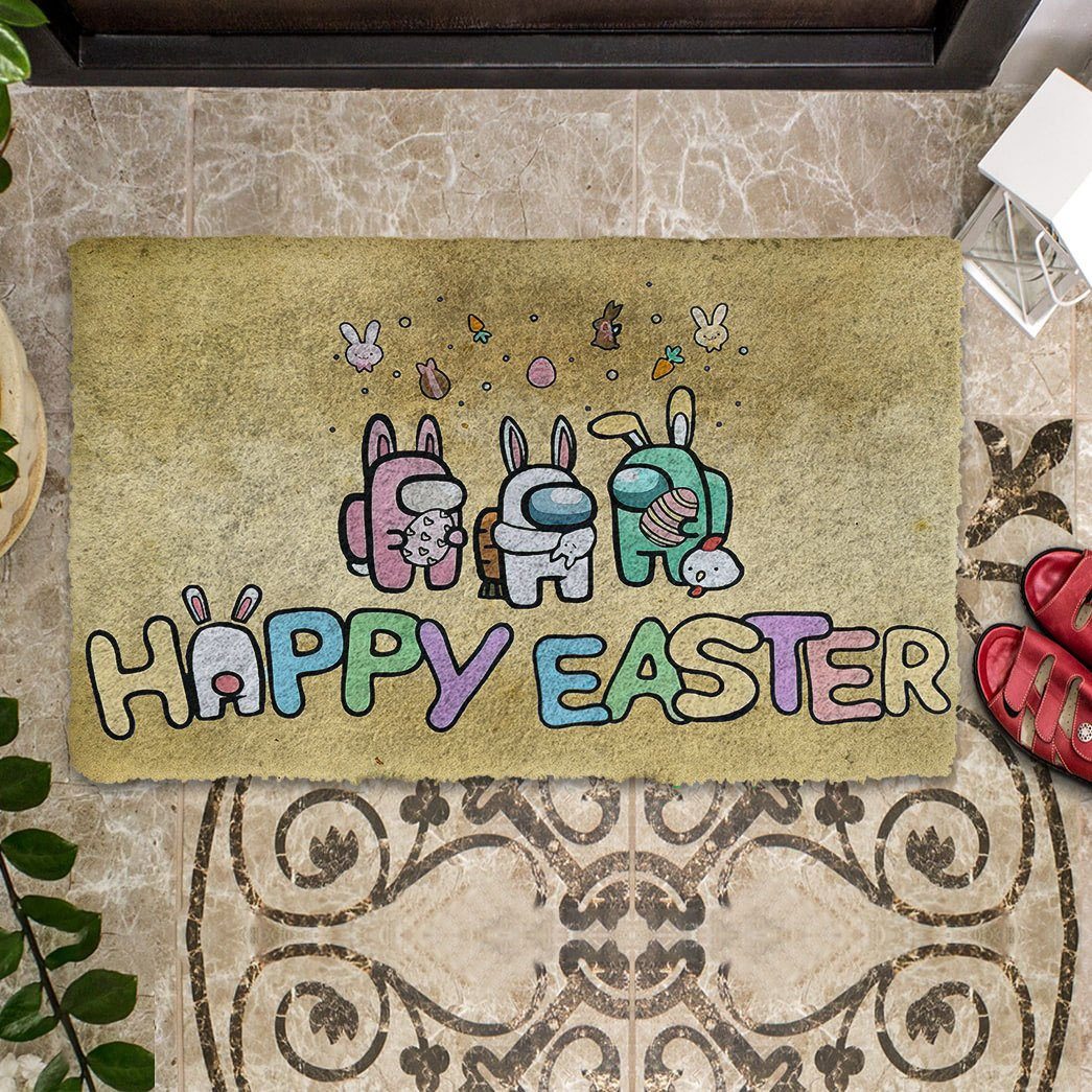 Gearhumans Gearhuman 3D Happy Easter Among Us Doormat GV15039 Doormat