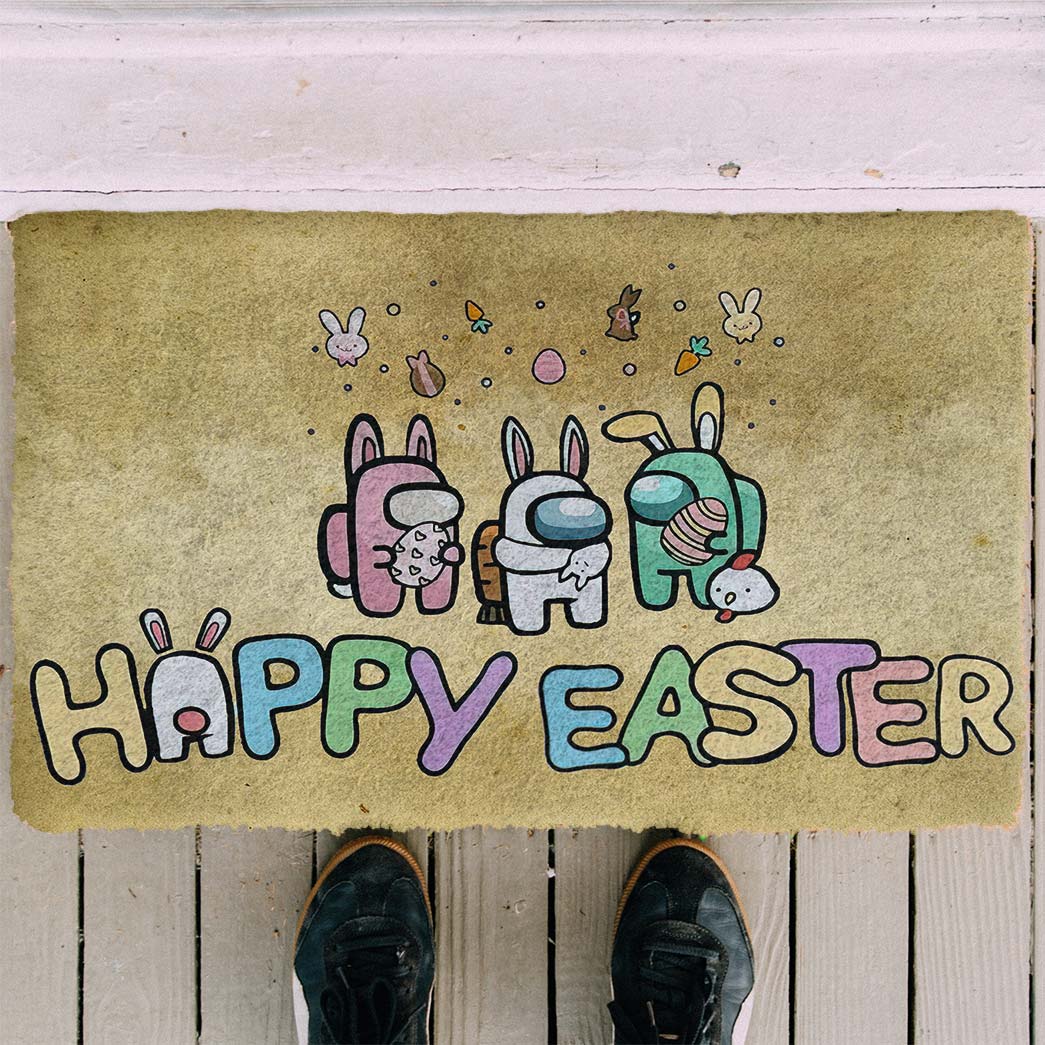 Gearhumans Gearhuman 3D Happy Easter Among Us Doormat GV15039 Doormat